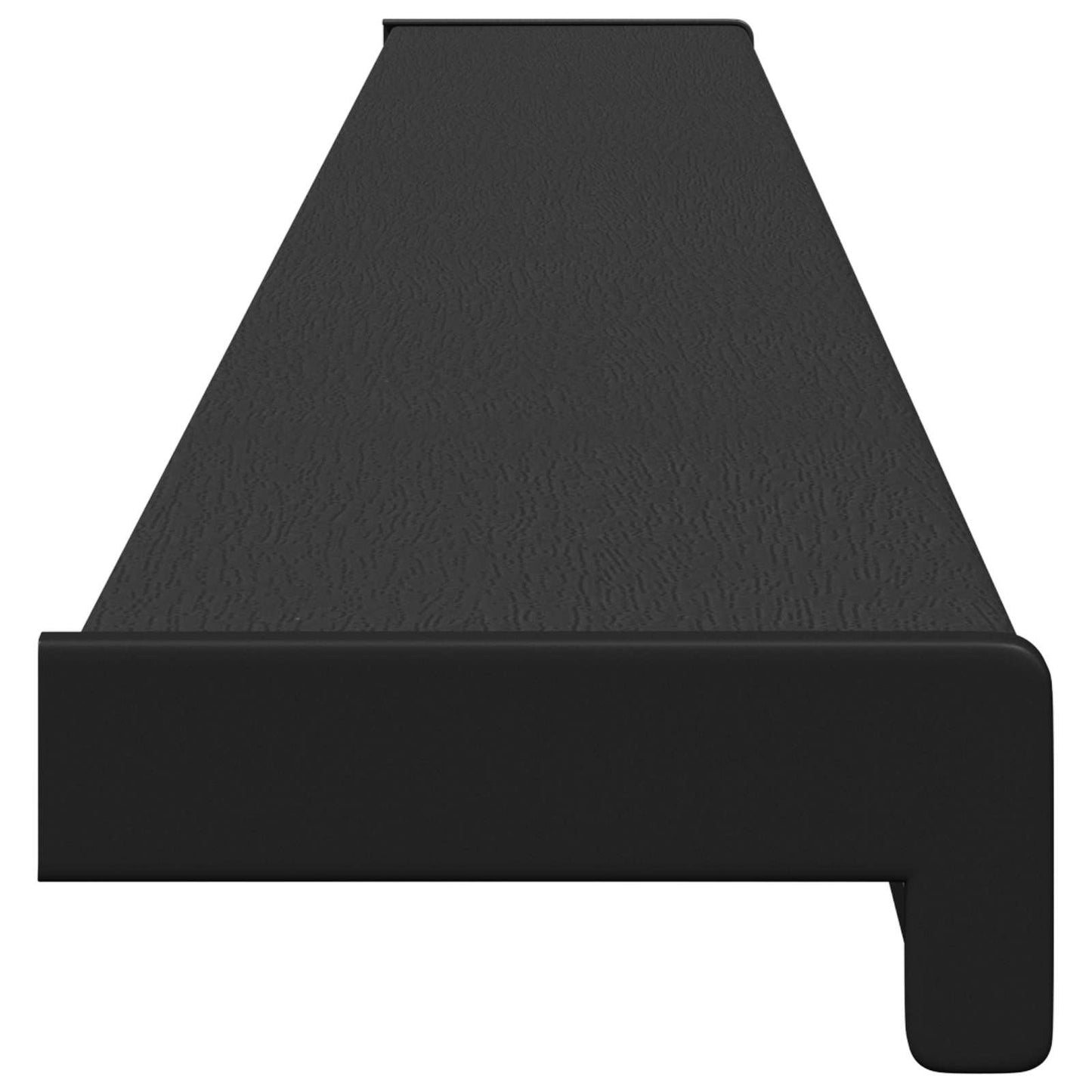 vidaXL Window Sill Black with wood grain 140 x 15 x 4.5 cm PVC