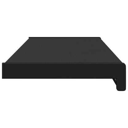 vidaXL Window Sill Black with wood grain 60 x 25 x 4.5 cm PVC