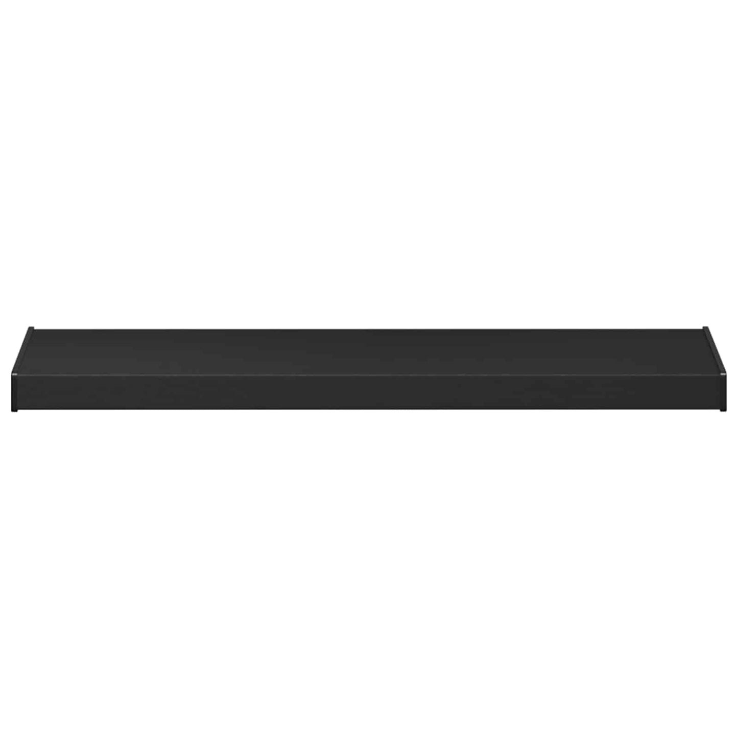 vidaXL Window Sill Black with wood grain 60 x 35 x 4.5 cm PVC