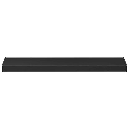 vidaXL Window Sill Black with wood grain 60 x 35 x 4.5 cm PVC