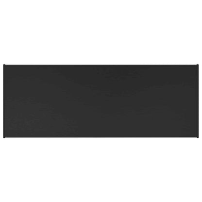 vidaXL Window Sill Black with wood grain 60 x 35 x 4.5 cm PVC