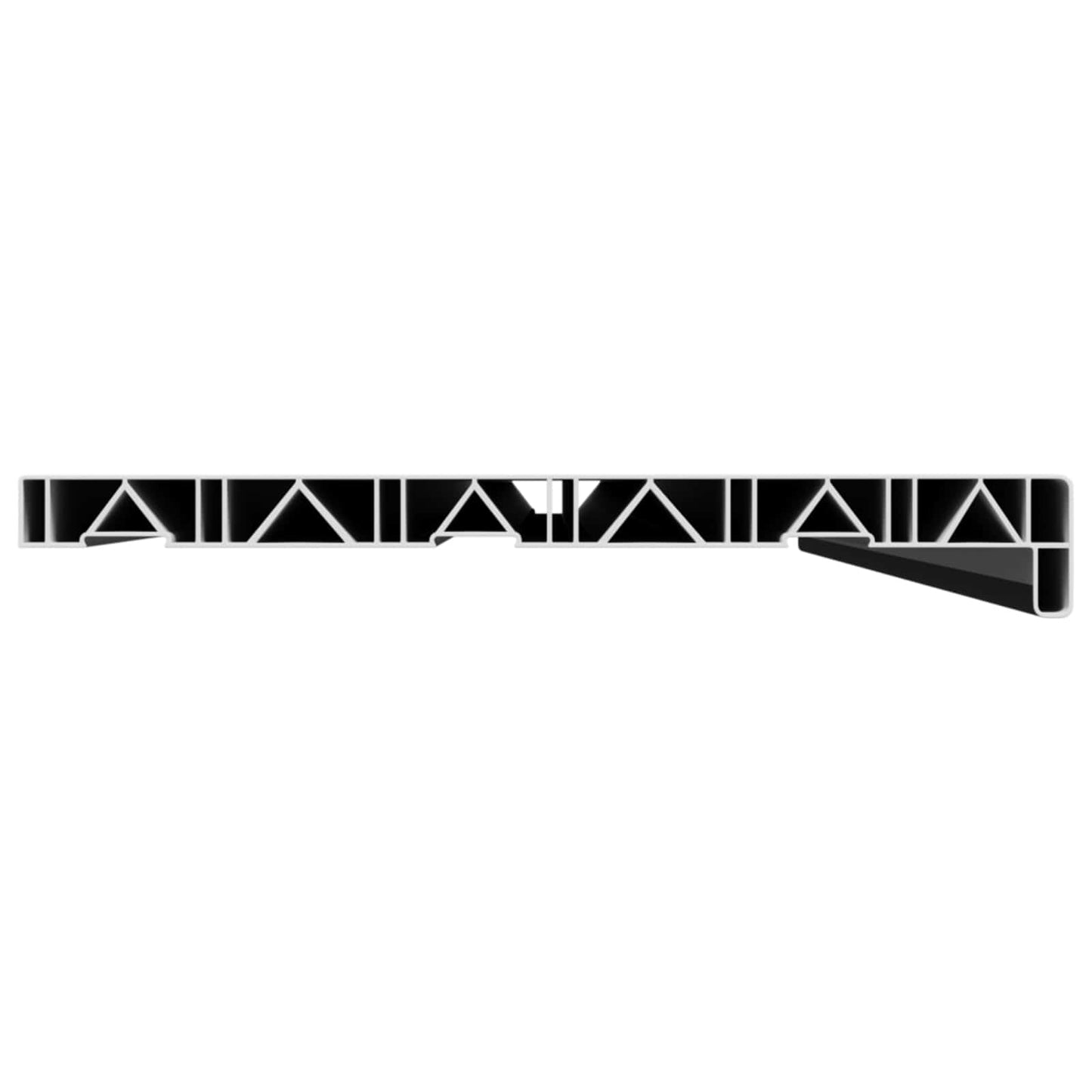 vidaXL Window Sill Black with wood grain 160 x 35 x 4.5 cm PVC
