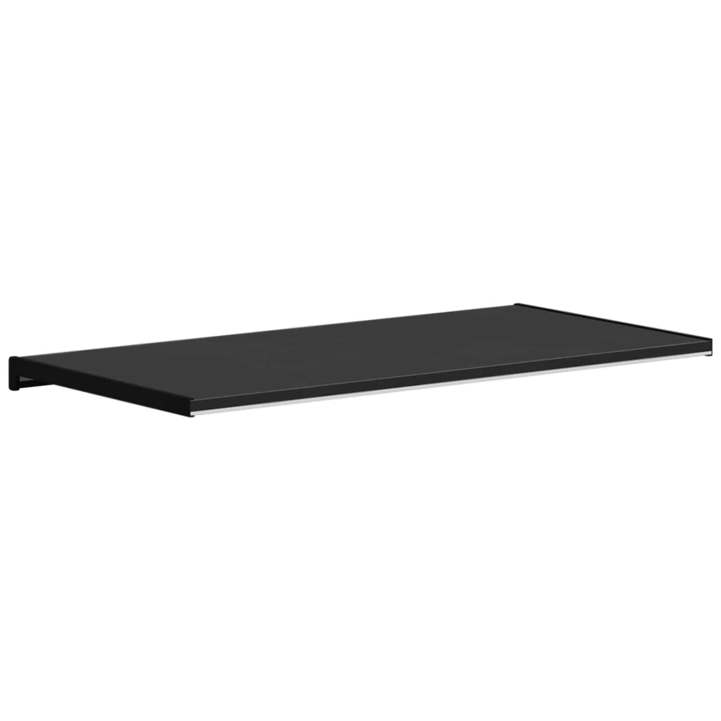 vidaXL Window Sill Black with wood grain 80 x 40 x 4.5 cm PVC