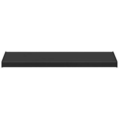 vidaXL Window Sill Black with wood grain 80 x 40 x 4.5 cm PVC