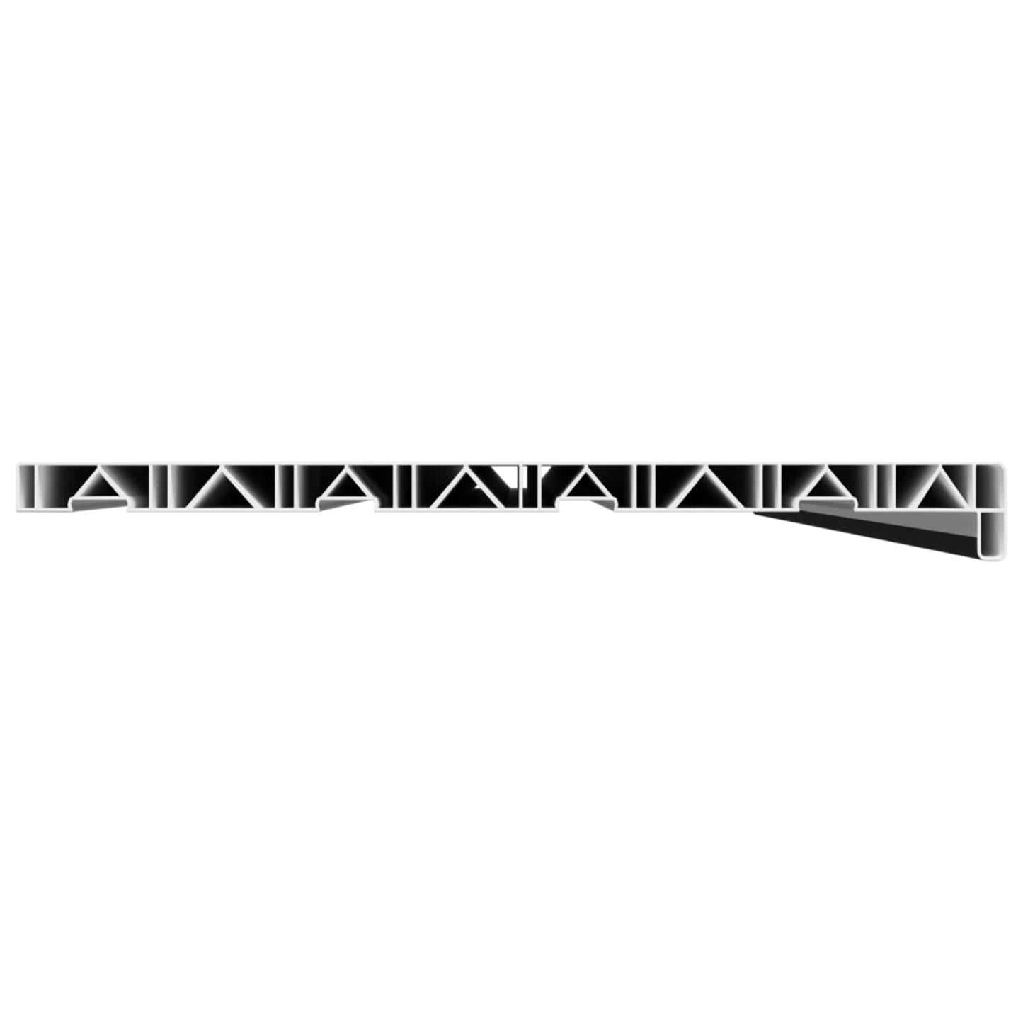 vidaXL Window Sill Black with wood grain 160 x 40 x 4.5 cm PVC