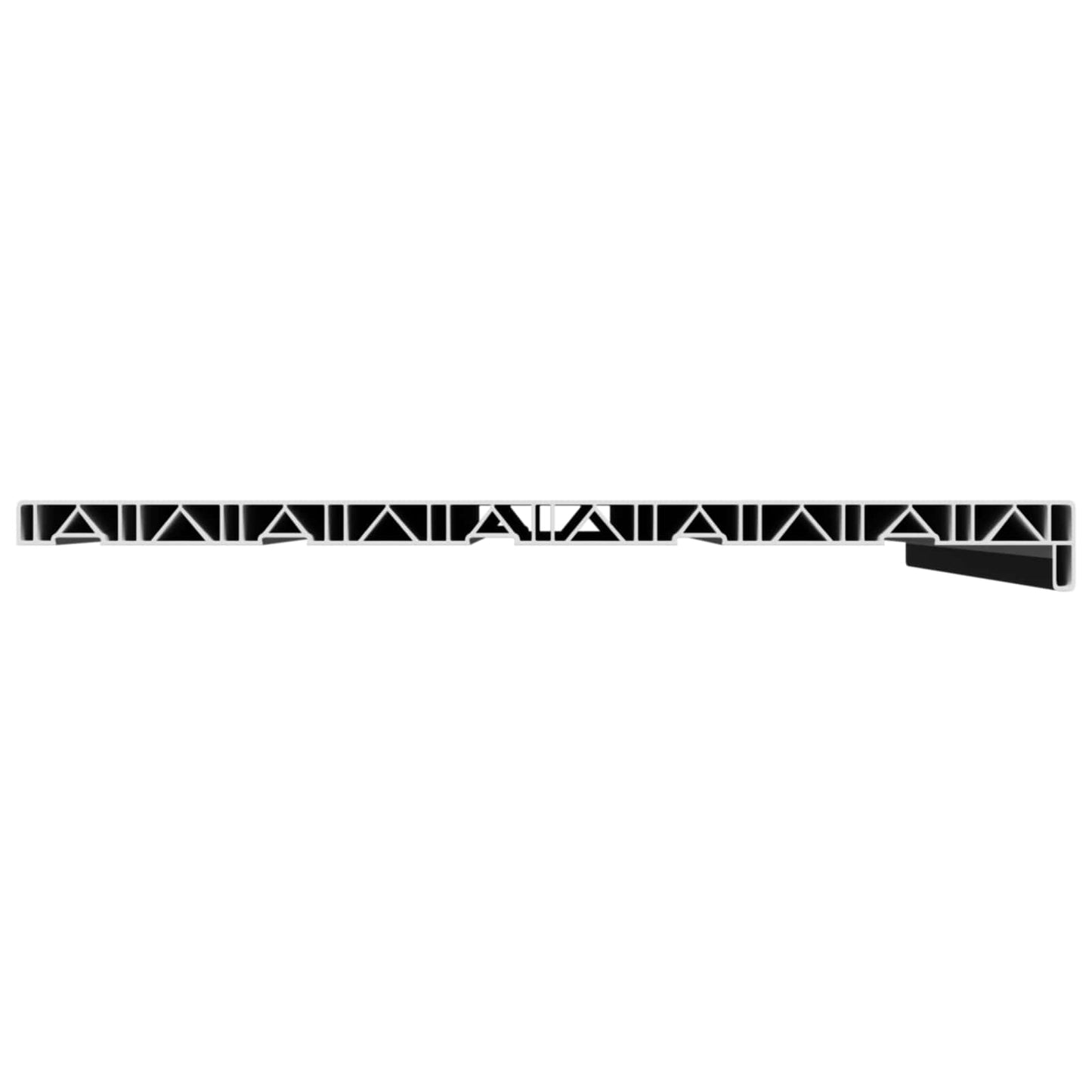 vidaXL Window Sill Black with wood grain 100 x 50 x 4.5 cm PVC