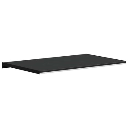 vidaXL Window Sill Black with wood grain 100 x 50 x 4.5 cm PVC