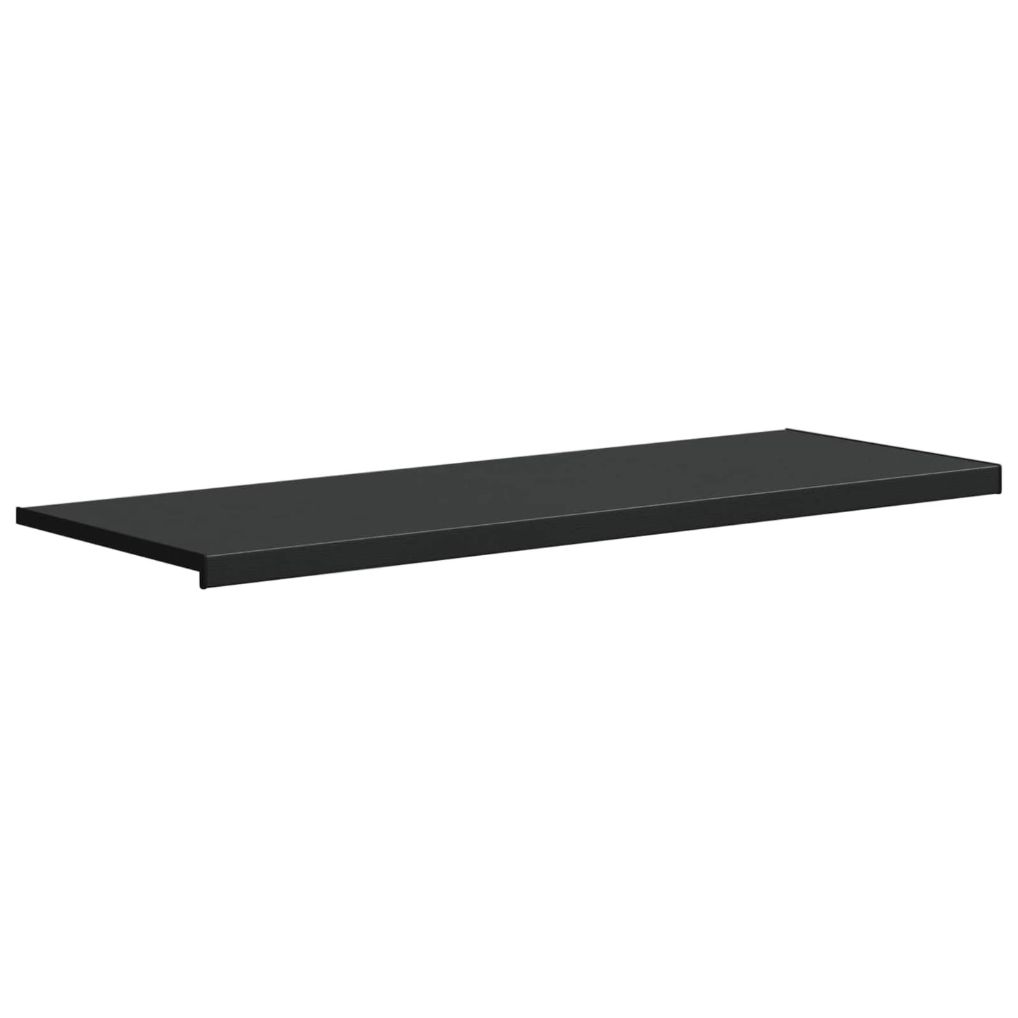 vidaXL Window Sill Black with wood grain 120 x 50 x 4.5 cm PVC