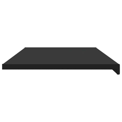 vidaXL Window Sill Black with wood grain 120 x 50 x 4.5 cm PVC