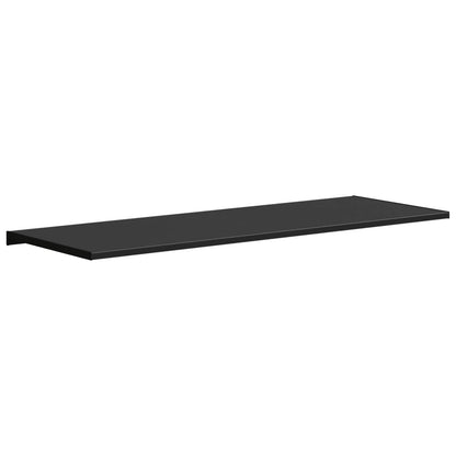 vidaXL Window Sill Black with wood grain 160 x 50 x 4.5 cm PVC