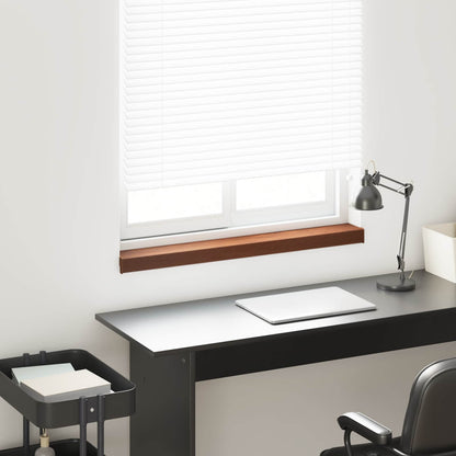 vidaXL Window Sill Brown wood 80 x 10 x 4.5 cm PVC