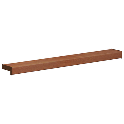 vidaXL Window Sill Brown wood 80 x 10 x 4.5 cm PVC