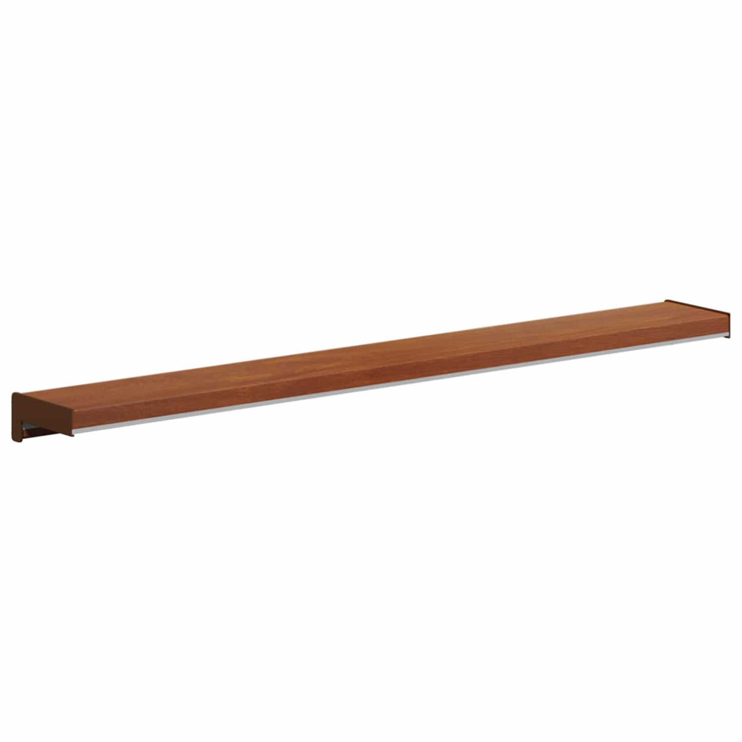vidaXL Window Sill Brown wood 80 x 10 x 4.5 cm PVC