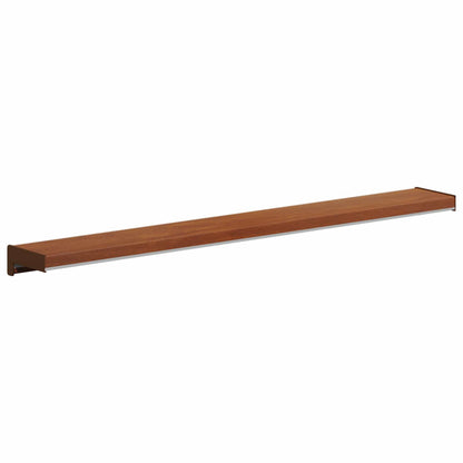 vidaXL Window Sill Brown wood 80 x 10 x 4.5 cm PVC