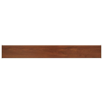 vidaXL Window Sill Brown wood 80 x 10 x 4.5 cm PVC