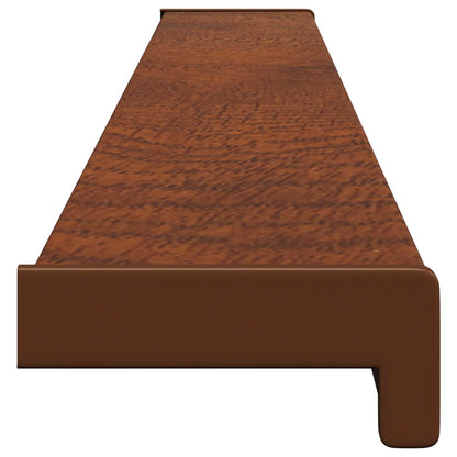 vidaXL Window Sill Brown wood 140 x 10 x 4.5 cm PVC