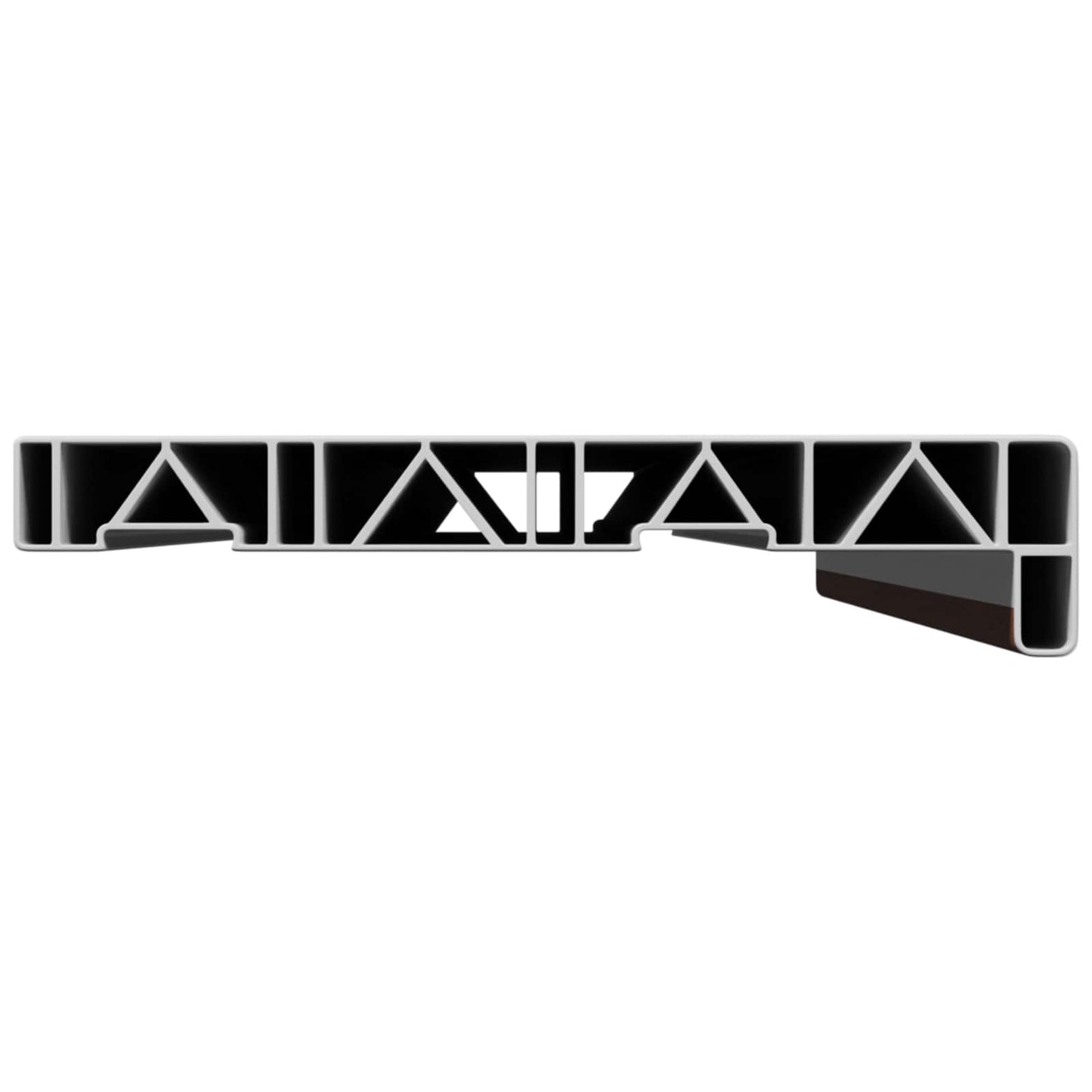 vidaXL Window Sill Brown wood 60 x 20 x 4.5 cm PVC