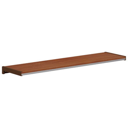 vidaXL Window Sill Brown wood 60 x 25 x 4.5 cm PVC