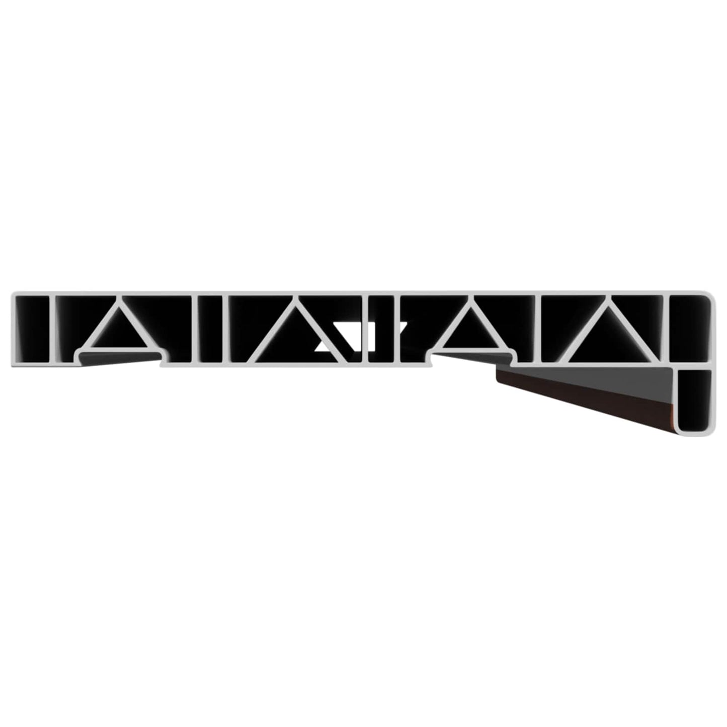 vidaXL Window Sill Brown wood 120 x 25 x 4.5 cm PVC