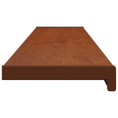 vidaXL Window Sill Brown wood 120 x 25 x 4.5 cm PVC