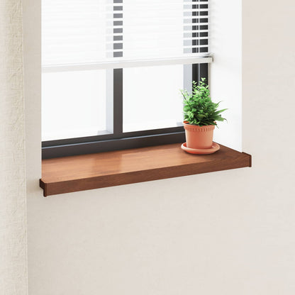vidaXL Window Sill Brown wood 60 x 30 x 4.5 cm PVC