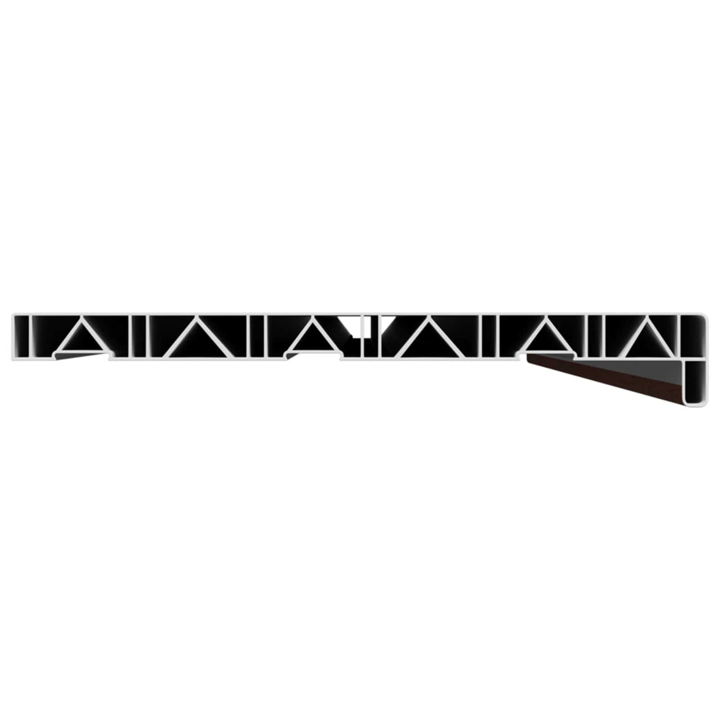 vidaXL Window Sill Brown wood 160 x 30 x 4.5 cm PVC