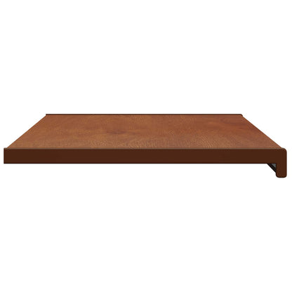 vidaXL Window Sill Brown wood 60 x 45 x 4.5 cm PVC