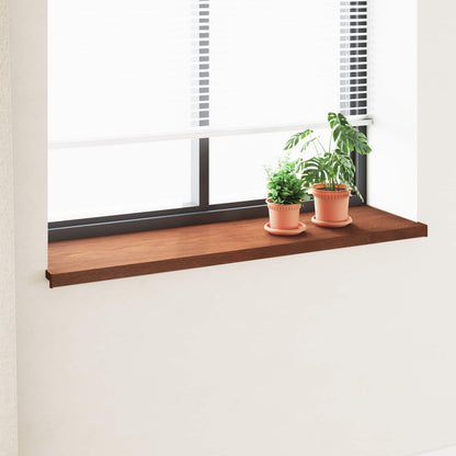 vidaXL Window Sill Brown wood 140 x 45 x 4.5 cm PVC