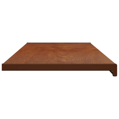 vidaXL Window Sill Brown wood 140 x 45 x 4.5 cm PVC