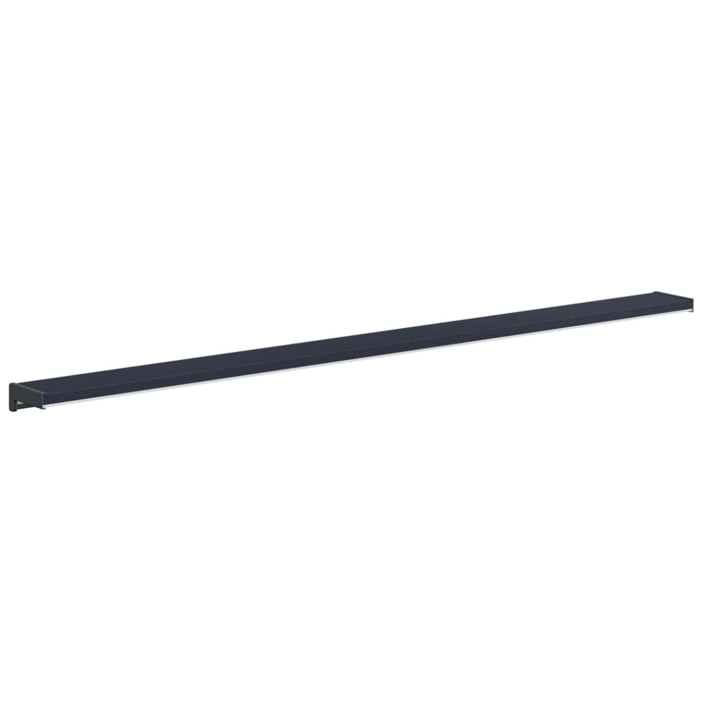 vidaXL Window Sill Anthracite with wood grain 140 x 10 x 4.5 cm PVC