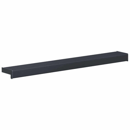 vidaXL Window Sill Anthracite with wood grain 100 x 15 x 4.5 cm PVC