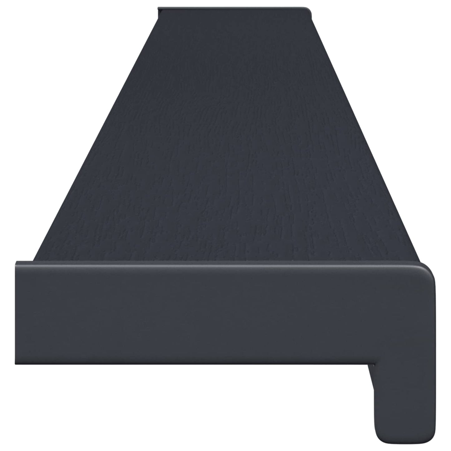 vidaXL Window Sill Anthracite with wood grain 120 x 15 x 4.5 cm PVC