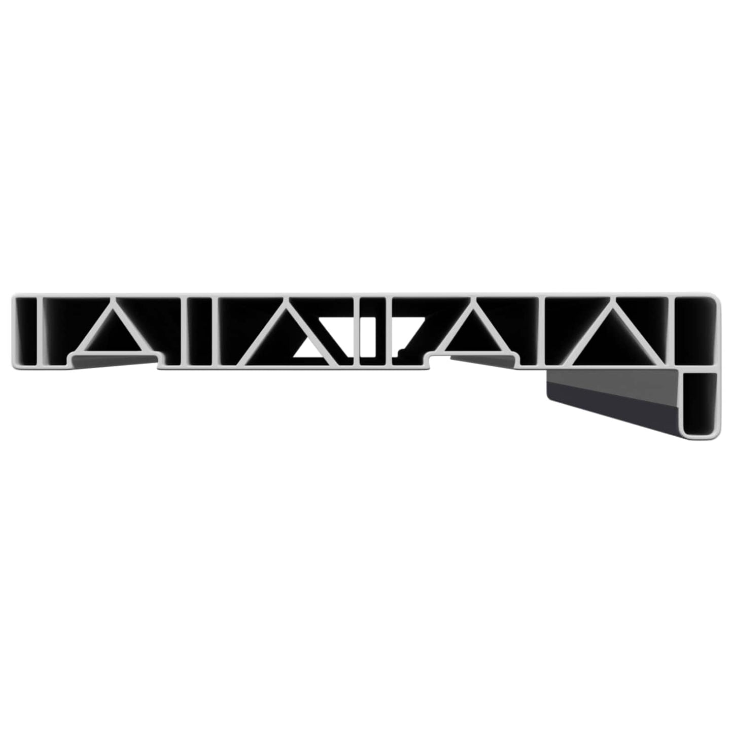 vidaXL Window Sill Anthracite with wood grain 60 x 20 x 4.5 cm PVC