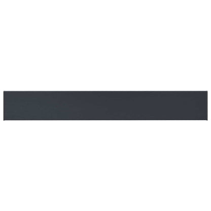 vidaXL Window Sill Anthracite with wood grain 140 x 20 x 4.5 cm PVC