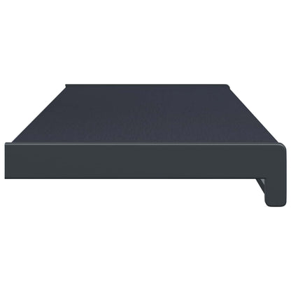 vidaXL Window Sill Anthracite with wood grain 80 x 25 x 4.5 cm PVC