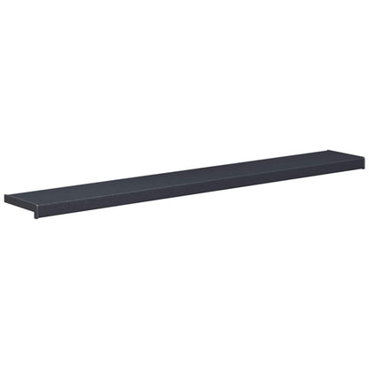vidaXL Window Sill Anthracite with wood grain 140 x 25 x 4.5 cm PVC