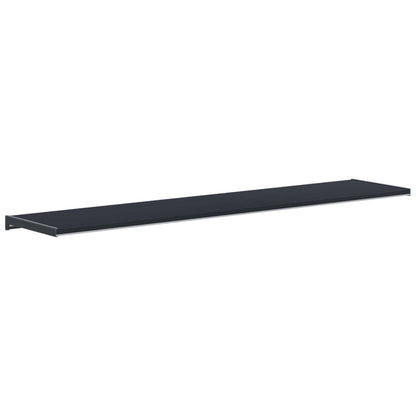 vidaXL Window Sill Anthracite with wood grain 140 x 25 x 4.5 cm PVC
