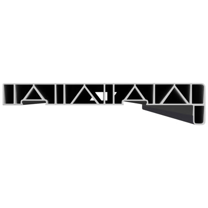 vidaXL Window Sill Anthracite with wood grain 160 x 25 x 4.5 cm PVC