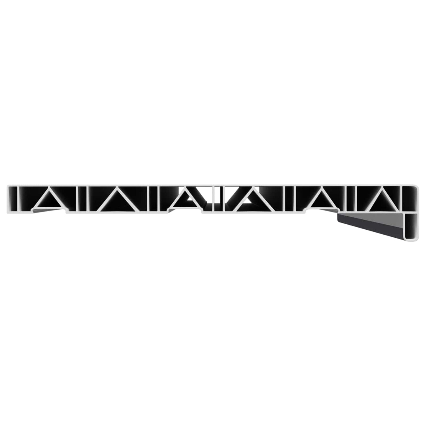 vidaXL Window Sill Anthracite with wood grain 80 x 30 x 4.5 cm PVC