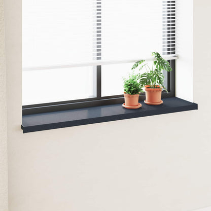 vidaXL Window Sill Anthracite with wood grain 160 x 30 x 4.5 cm PVC