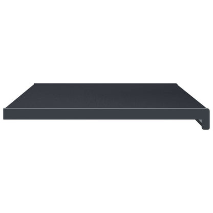 vidaXL Window Sill Anthracite with wood grain 80 x 40 x 4.5 cm PVC
