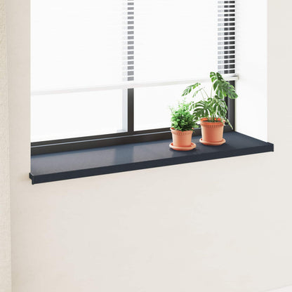 vidaXL Window Sill Anthracite with wood grain 140 x 45 x 4.5 cm PVC