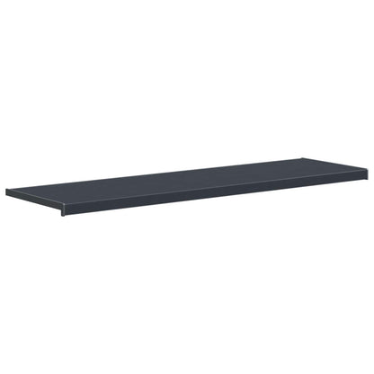 vidaXL Window Sill Anthracite with wood grain 140 x 45 x 4.5 cm PVC