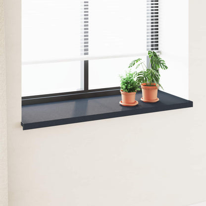 vidaXL Window Sill Anthracite with wood grain 140 x 50 x 4.5 cm PVC