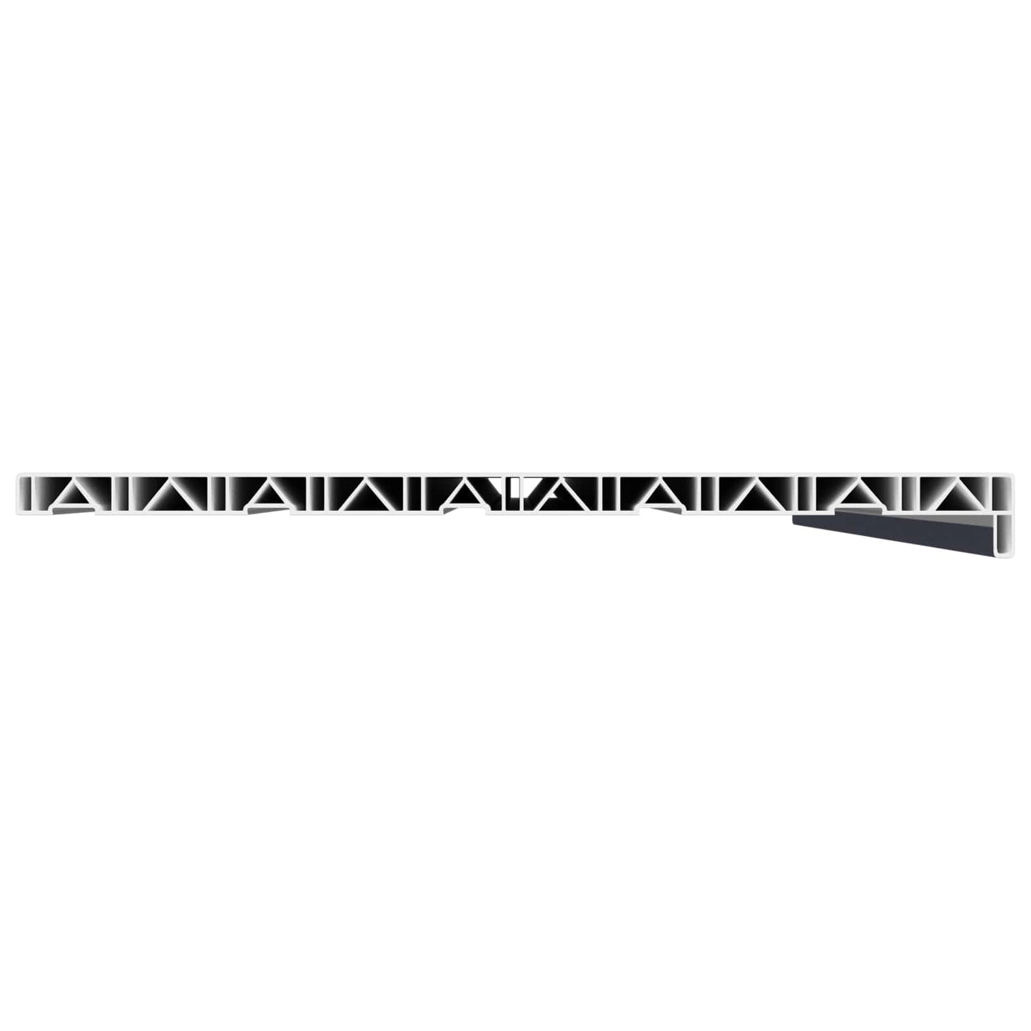 vidaXL Window Sill Anthracite with wood grain 140 x 50 x 4.5 cm PVC