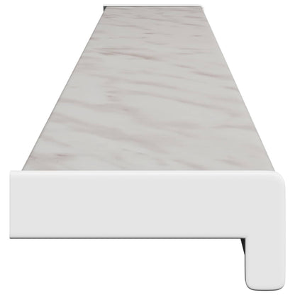 vidaXL Window Sill Marble texture 120 x 10 x 4.5 cm PVC