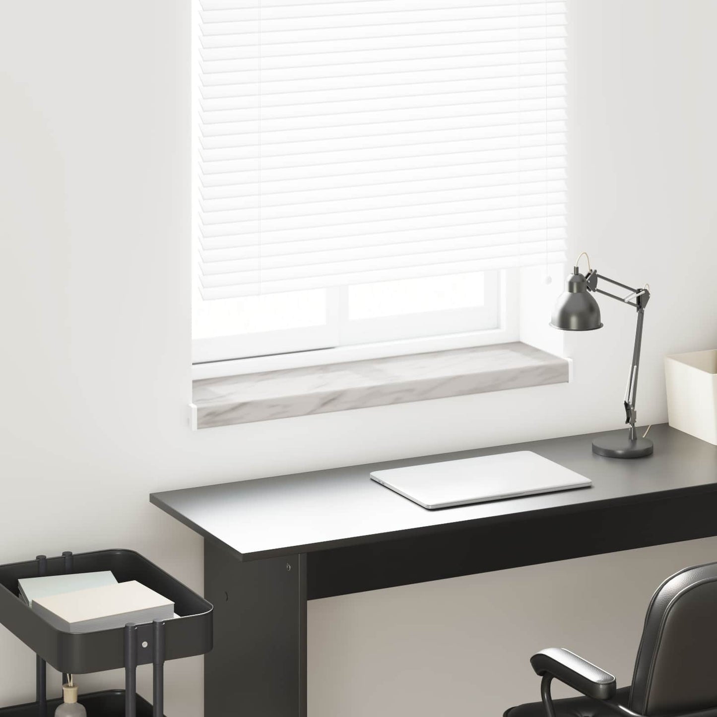 vidaXL Window Sill Marble texture 100 x 20 x 4.5 cm PVC