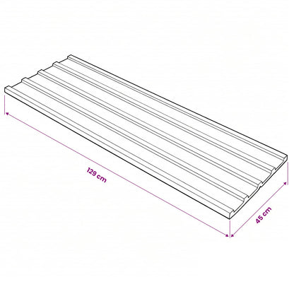vidaXL Roof Panel 12 pcs Grey 129 x 45 cm Galvanised steel