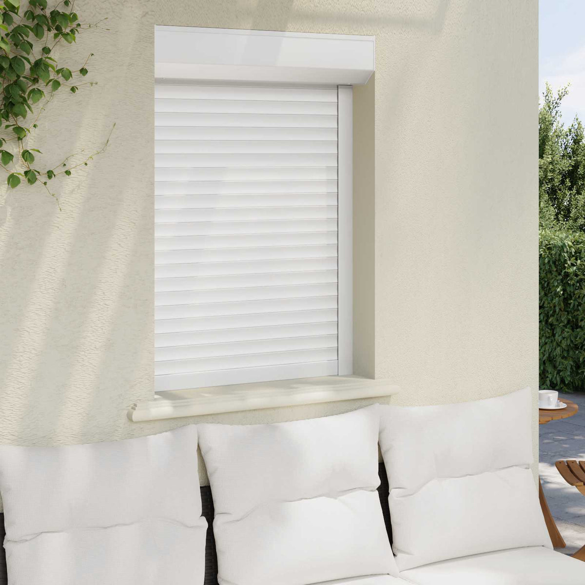 vidaXL Roller Shutter White 70 x 100 cm Aluminium and Polyurethane