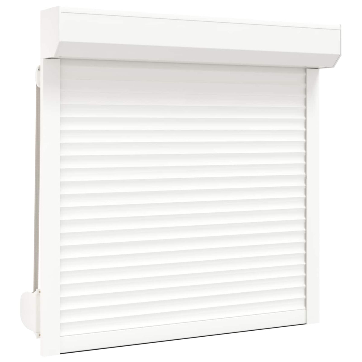 vidaXL Roller Shutter White 100 x 100 cm Aluminium and Polyurethane